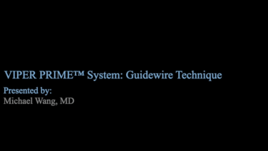 An image from the "UNLEASH MIS TLIF Procedural Solution - Guidewire Placement with Michael Wang, MD" video on the JnJInstitute.com website.