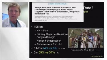 image of "Treating the Hiatal Hernia: Minimal Dissection vs. Full Repair" video on jnjinstitute.com