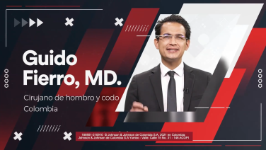 An image from the "Grabación de contenido virtual: " Conceptos Básicos en Artroscopia de Hombro V3" Dr. Guido Fierro" video on the JnJInstitute.com website.
