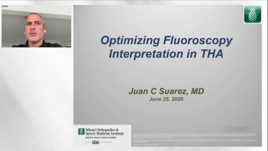image of Optimizing Fluoroscopy Interpretation During Direct Anterior THA with Juan Suarez, MD video on jnjinstitute.com