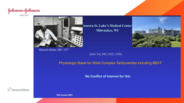 An Image from "ECG and Intracardiac Recordings to Diagnose and Ablate Bundle or Interfascicular VT with Jasbir Sra, MD"