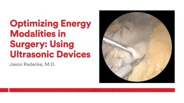 An Image From "Optimizing Energy Modalities in Surgery: Avoiding Capacitive Coupling Using Monopolar with Jason Radecke, MD"