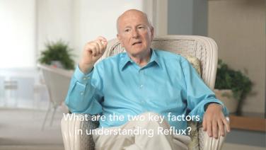An image of the "What are the Two Key Factors in Understanding Reflux with Tom DeMeester, MD" video.