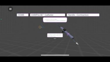GUI of the Varipulse medical device from VARIPULSE™ Platform overview