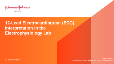 An image from the "12 Lead ECG Interpretation in the EP Lab" on JnJInstitute.com website