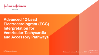 An image from the "Advanced 12 Lead ECG Interpretation in the EP Lab " on JnJInstitute.com website