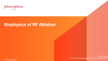 An image from the "Biophysics of RF Ablation" on JnJInstitute.com website