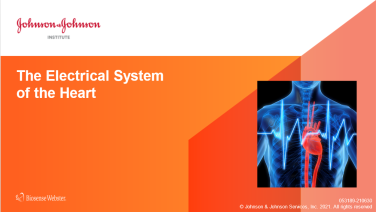 An image from the "Electrical System of the Heart" on JnJInstitute.com website