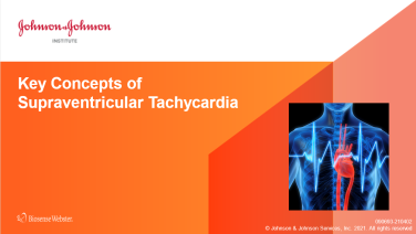An image from the "Key Concepts of Supraventricular Tachycardia (SVT)" on JnJInstitute.com website