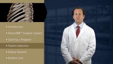 An image of the "MatrixRIB™ Care - How To Start A Rib Fixation Program with Adam Shiroff, MD" video.