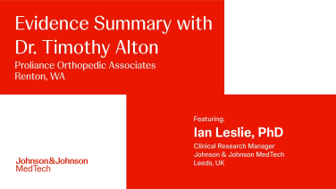 An Image From "VELYS Robotic-Assisted Solution: Evidence Summary with Timothy Alton, MD"