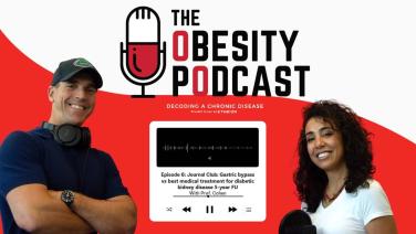 Thumbnail image from The Obesity Podcast - Episode 6: Journal Club: Gastric bypass vs best medical treatment for diabetic kidney disease 5 year FU