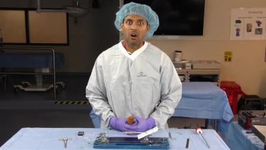 Image from Quadrupled Semi-Tendinous Graft Preparation Using SPEEDTRAP Graft Prep System with Nirav Amin, MD