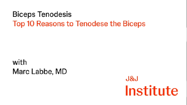 image from Top 10 Reasons to Tenodese the Biceps with Marc Labbe, MD