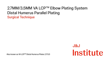 thumbnail image of Elbow Plating Surgical Technique