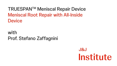 Thumbnail image from Meniscal Root Repair with All-Inside Device with Prof. Stefano Zaffagnini
