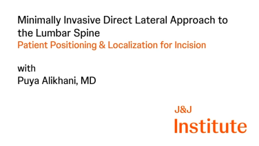 Thumbnail image of Minimally Invasive Lateral Lumbar Interbody Fusion with Puya Alikhani, MD