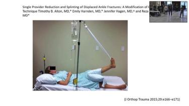 a patient from Lower Extremity Splinting with Taylor Yong, MD