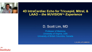 An Image From "Intracardiac Echo for Tricuspid, Mitral and LAAO - The NUVISION Experience"