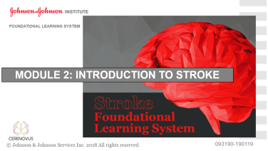 An image from the "Introduction to Stroke" on JnJInstitute.com website