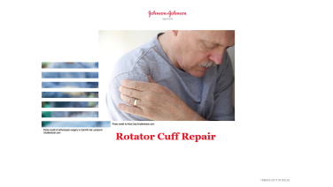 An image from the "Rotator Cuff" on JnJInstitute.com website