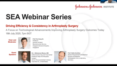 SEA Webinar - Driving Efficiency & Consistency in Arthroplasty Surgeries thumbnail