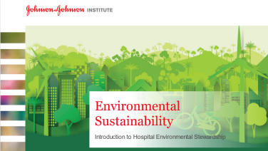 An image from the "Environmental Sustainability & Stewardship" on JnJInstitute.com website