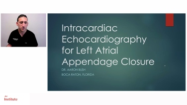 Thumbnail image from Intracardiac Echocardiography for Left Atrial Appendage Closure with Aaron Bush, MD