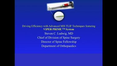 Driving Operating Room Efficiency with the VIPER Prime™ System with Steven Ludwig, MD