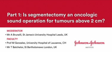Segmentectomy: Indications