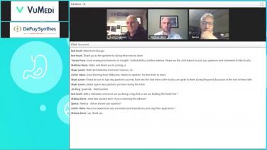 An image from the "Maximizing Post-Traumatic Deformity Planning Surgeon Panel Discussion" video on the JnJInstitute.com website.
