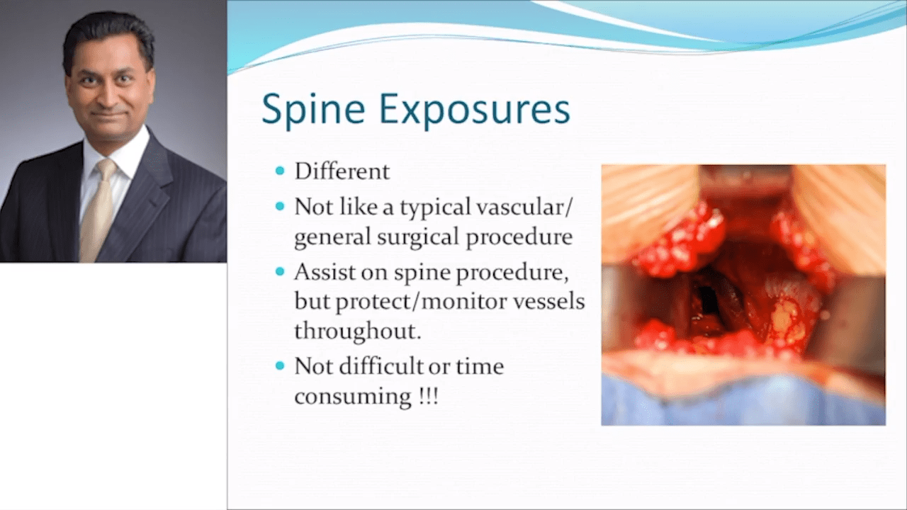 An image of the "Exposure in ALIF Spine Surgery with Amit Patel, MD" video on the JnJInstitue.com website.
