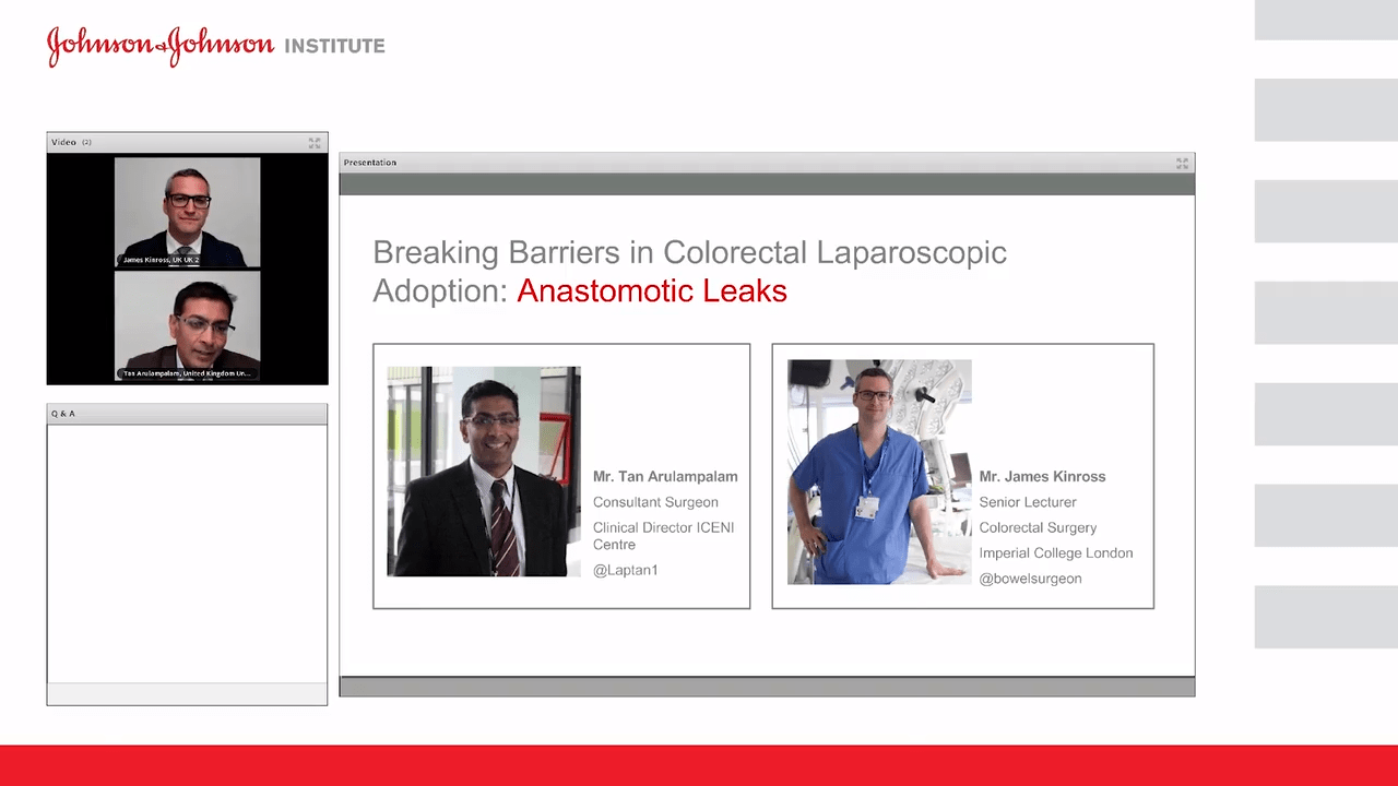 Breaking Barriers in Anastomotic Leak Adoption with Tan Arulampalam, MD & James Kinross, MD