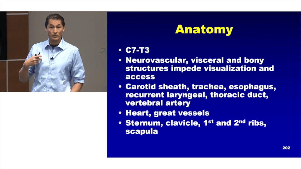 Anterior Approaches to the Cervicothoracic Junction with Rex Marco, MD