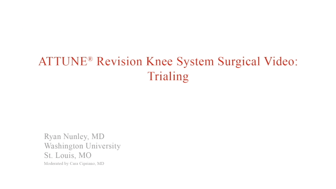 An image from the "ATTUNE Revision: Trialing with Ryan Nunley, MD" video on the JnJInstitute.com website.
