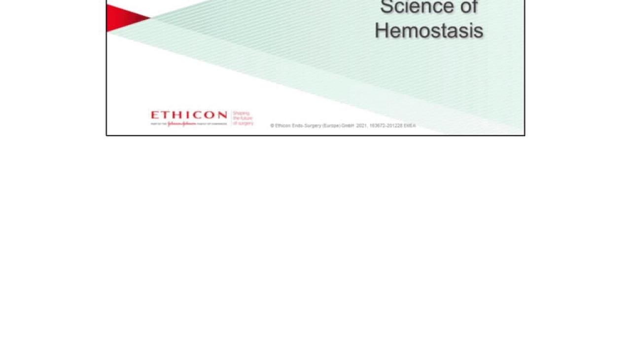 An Image From EMEA Hemostasis Optimization Program Science of Hemostasis Presentation 3