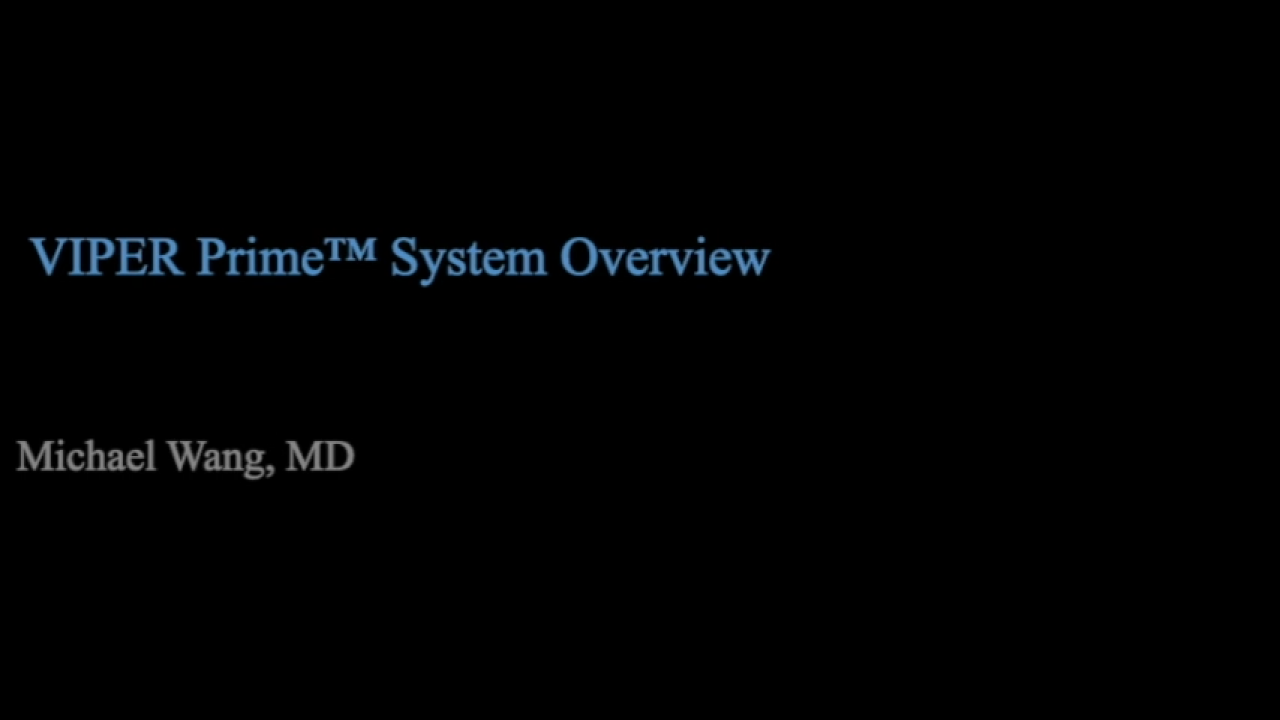 An image from the "VIPER PRIME Overview with Michael Wang, MD" video on the JnJInstitute.com website.