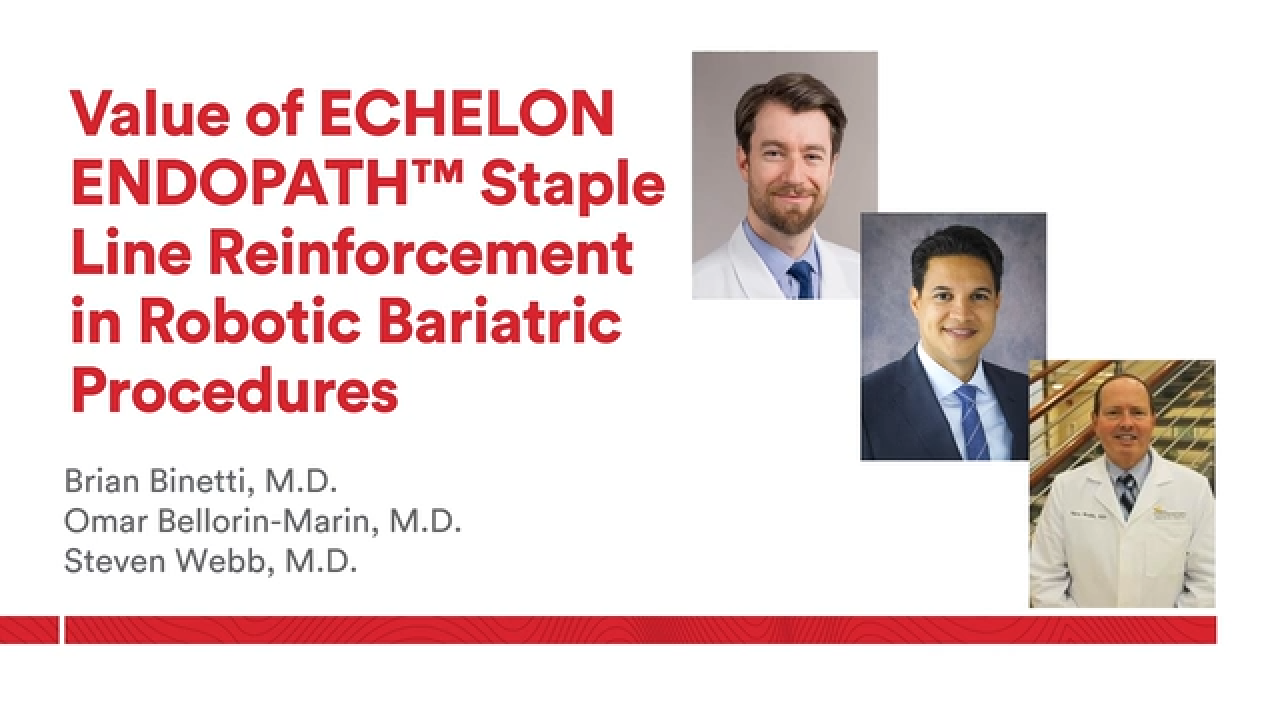 An Image From "Value of ECHELON ENDOPATH Staple Line Reinforcement in Robotic Bariatric Procedures"
