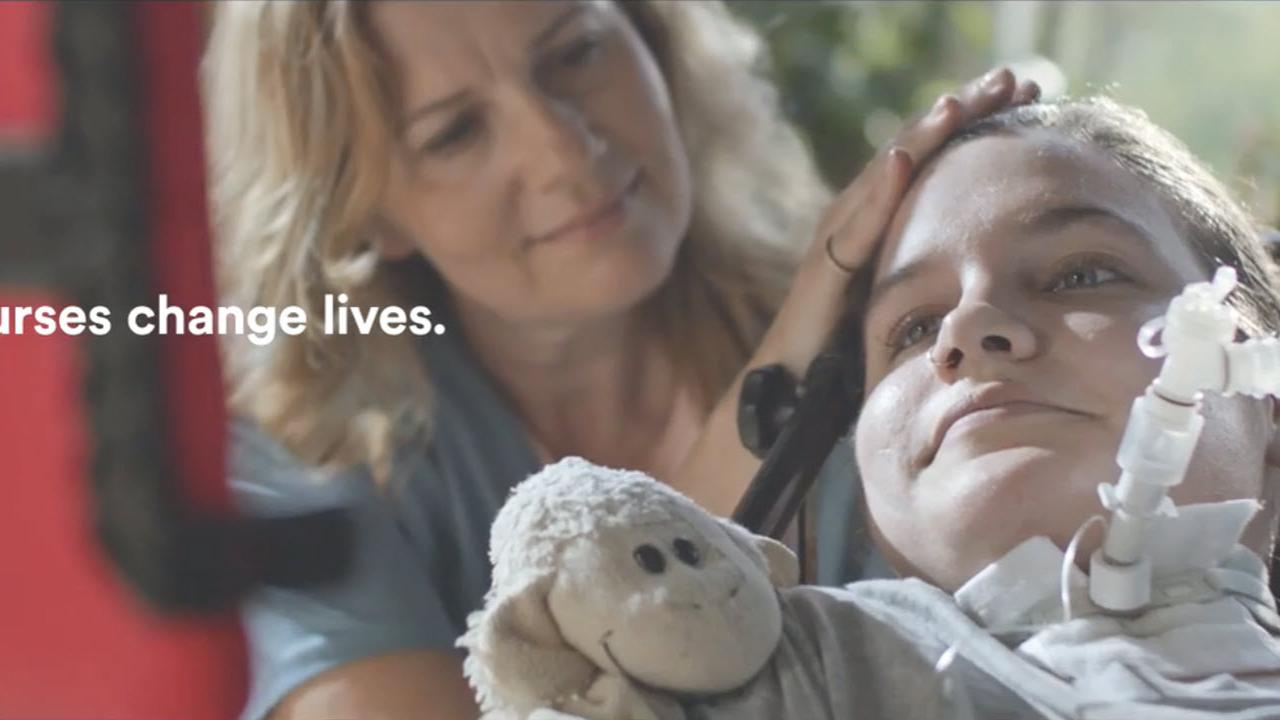 An image from the "Nurses Change Lives" video on the JnJInstitute.com website.