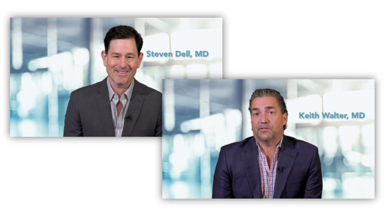 An image from the "Options to Correct Astigmatism with Drs. Steven Dell & Keith Walter" video on the JnJInstitute.com website.