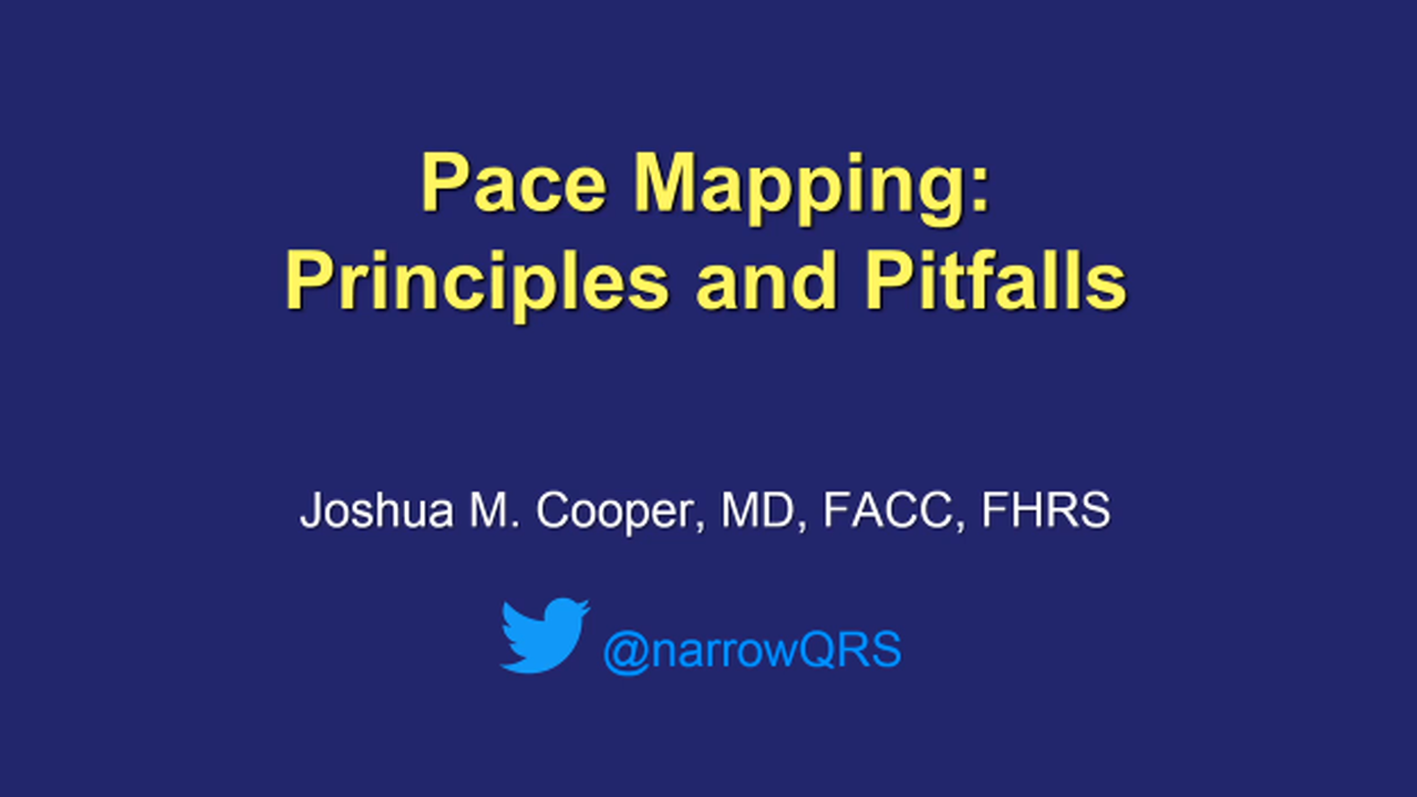 An image of the "Pace Mapping with Joshua Cooper, MD" playlist from the JnJInstitute.com website.