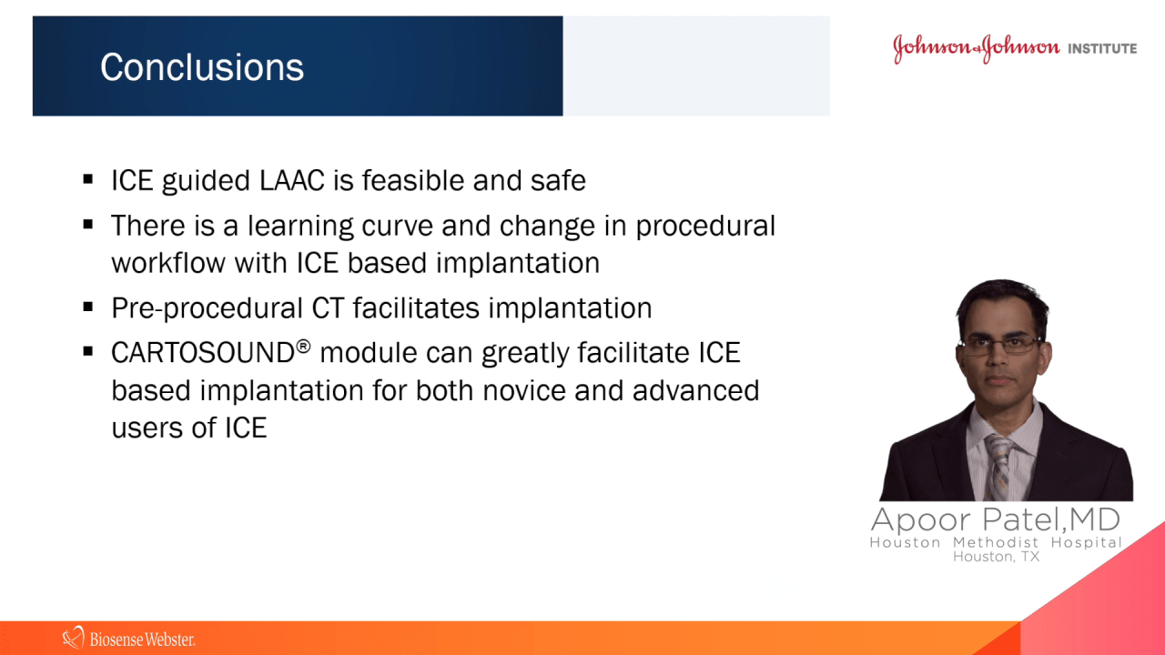 An Image From "Transitioning from TEE to ICE by Integrating the CARTOSOUND® Module for Optimal LAA Visualization with Apoor Patel, MD"
