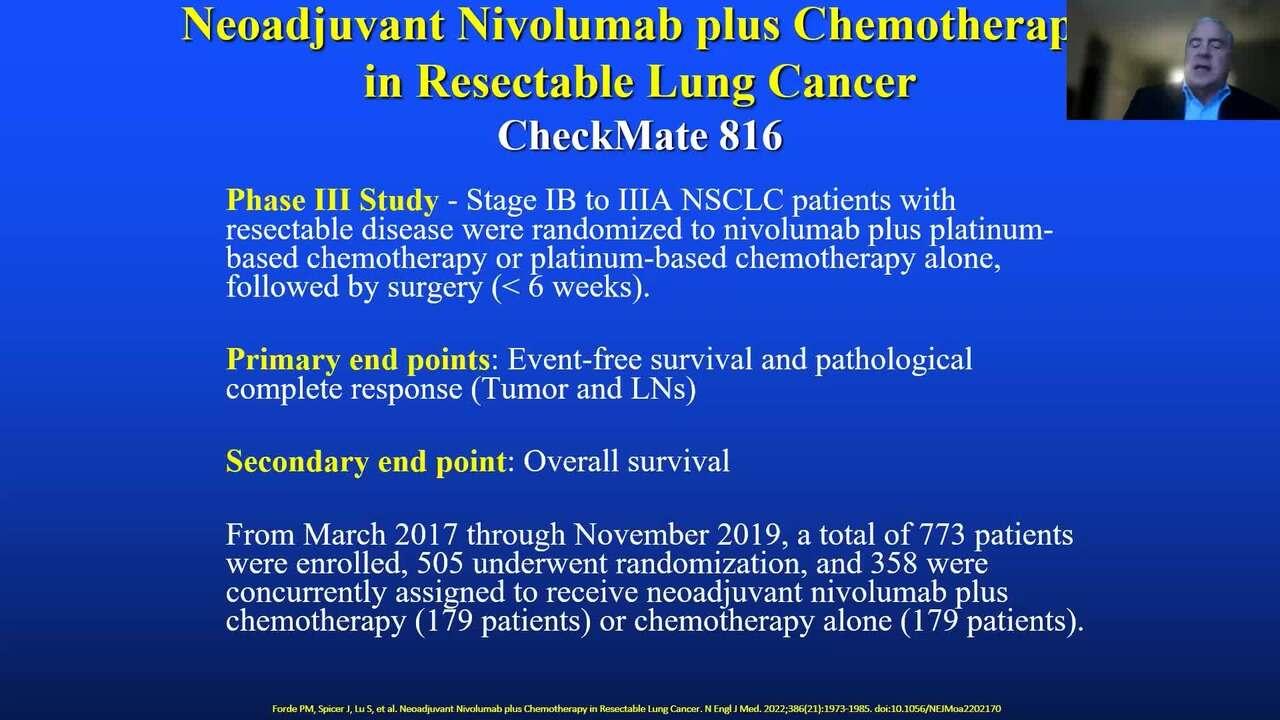 An Image From "VATS Lobectomy After Neoadjuvant Immunotherapy with Daniel Miller, MD"